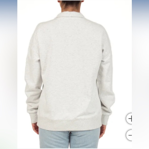 XL LAZYPANTS Women's French Terry Quarter Zip Sweatshirt - Picture 4 of 11